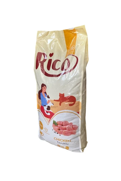 Rico Yetişkin Kedi Maması- tavuklu 15 kg - 2