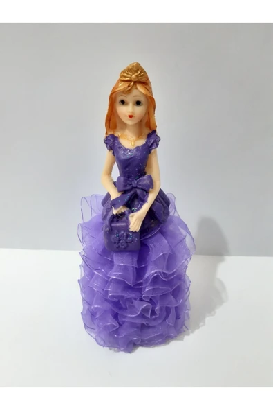 renkli çiçekler Biblo 18 Cm Polyester Gelin Biblo