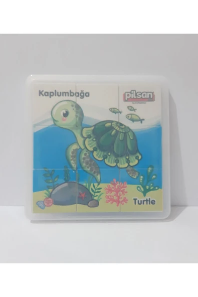 renkli çiçekler 9 Parça Puzzle Set Hayvan Serisi