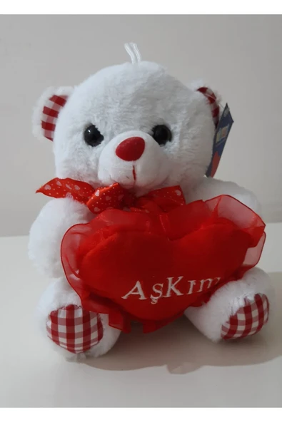 renkli çiçekler 22 Cm Peluş Kalpli Oyuncak Ayı Çocuklar Için Hediye