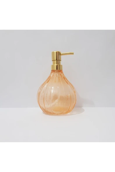 renkli çiçekler 700 ml  Yuvarlak Renkli Cam Sıvı Sabunluk