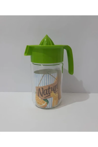 renkli çiçekler Cam Narenciye Sıkacağı 660 Ml Sürahi Tipi Narenciye Sıkacağı