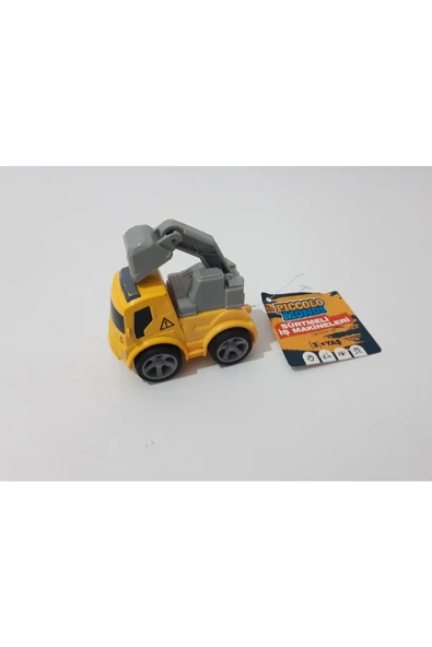 renkli çiçekler Oyuncak Iş Makinesi Çek Bırak Mini Kepçe 7x4x6 Cm