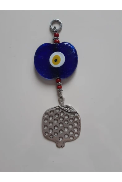 renkli çiçekler Plaka Nazarlık Cam Metal Obje Duvar Süs