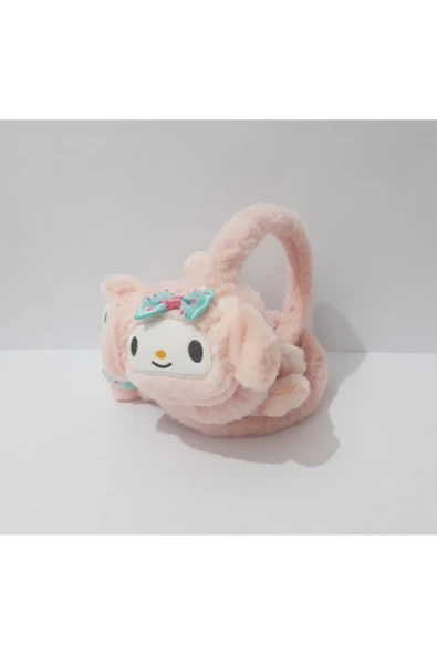 renkli çiçekler Peluş Kulaklık Figürlü Çocuk Kulaklığı