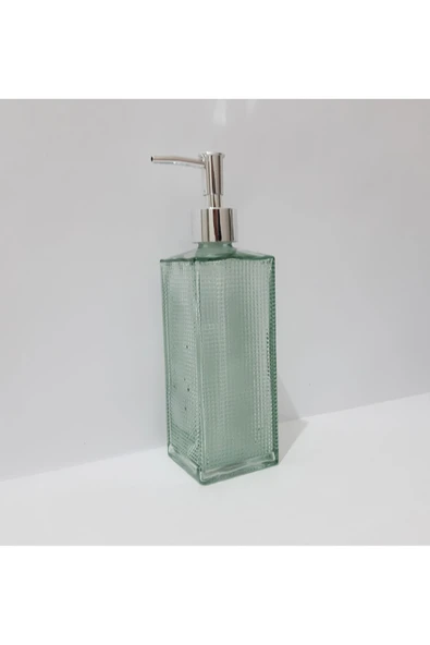 renkli çiçekler 500 ML Renkli  Cam Sıvı Sabunluk