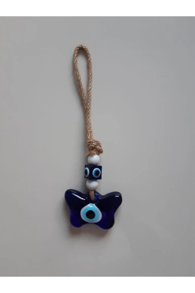 renkli çiçekler Kelebek Figürlü Cam Nazarlık Duvar Süs Obje
