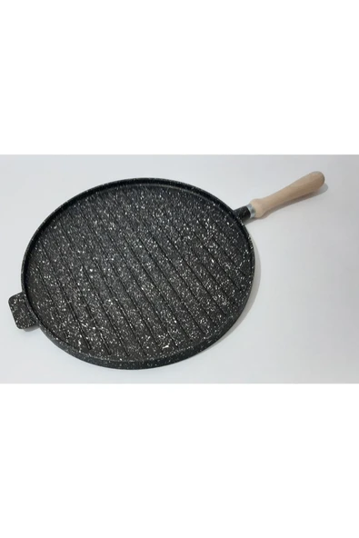 renkli çiçekler 33 Cm Döküm Tava