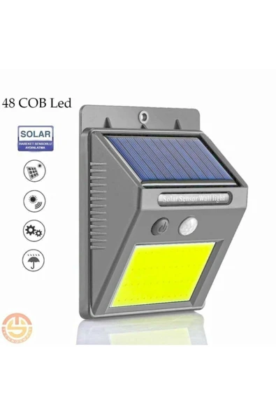 sökmen store 48 Ledli Güneş Enerjili Bahçe Lambası Solar Hareket Sensörlü