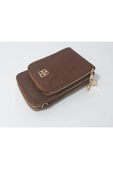 renkli çiçekler Kadın Cüzdan 3 Bölmeli Telefon Çanta Cüzdan Kadın Cüzdanı 20x12x5 Cm