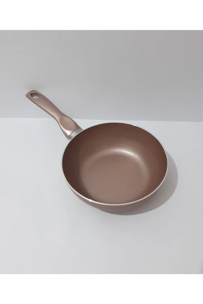 renkli çiçekler 18 CM Çorba Yemek Isıtma ve Pişirme Tavası Derin Granit Tava