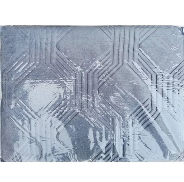 Özdilek Trendy Embos Tek Kişilik Battaniye (155x220)-Art Deco Göl Mavi - 2