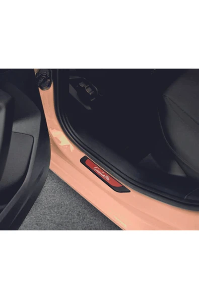 ALFA ROMEO GUİLETTA 2012-2020 MODELLER  OLD KIRMIZI KAPI EŞİĞİ 4 PARÇA KROM YAZILI - Resim 7