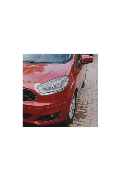 FORD COURİER 2014 VE ÜZERİ MODELLER KROM FAR KAŞI 2 PARÇA PASLANMAZ ÇELİK - 3