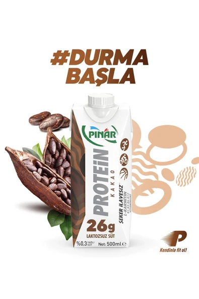 Pınar Kakaolu Protein Süt 500 ml X 12 Adet - 7