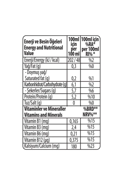 Pınar Kahveli Protein Süt 500 ml X 12 Adet - 7