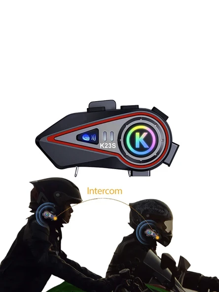 1000metre 2 kişi Eşleşmeli K23S Motosiklet Soft Kask interkom - 2