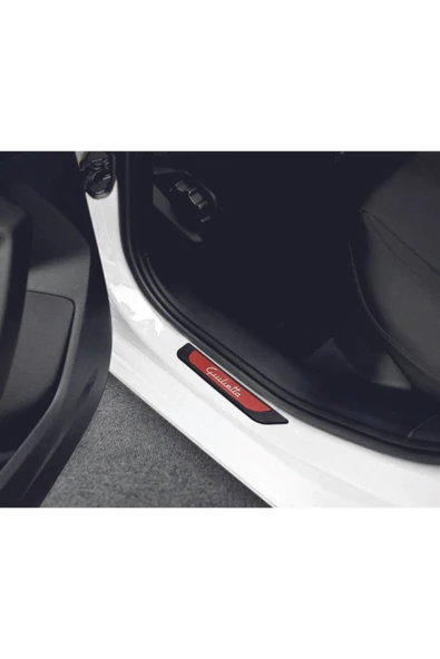 ALFA ROMEO GUİLETTA 2012-2020 MODELLER  OLD KIRMIZI KAPI EŞİĞİ 4 PARÇA KROM YAZILI - Resim 6