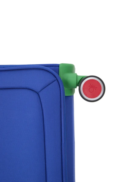 United Colors Of Benetton Ultra Light Kumaş Kabin Boy Valiz Sax BNT2800 - Resim 7