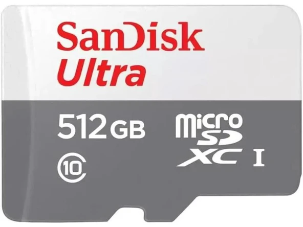 SanDisk Ultra 512GB 100MB/S microSDXC UHS-I Hafıza Kartı SDSQUNR-512G-GN3MN - 1