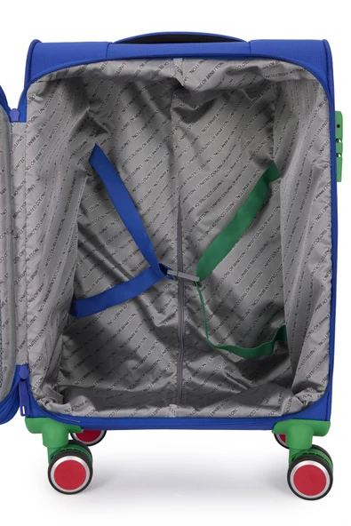 United Colors Of Benetton Ultra Light Kumaş Kabin Boy Valiz Sax BNT2800 - Resim 4