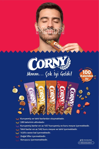 CORNY Karışık Kuruyemiş Bar 12 Adet X 20 G - 6