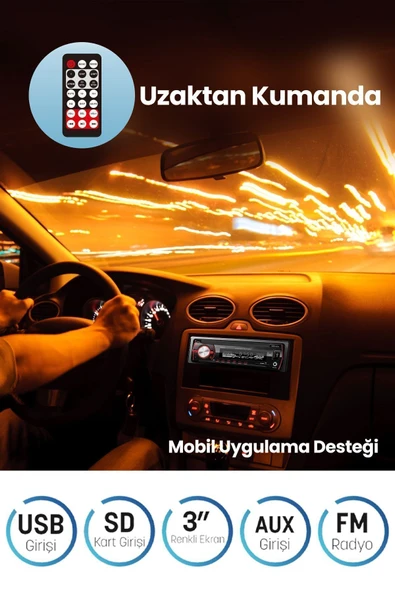 V700 Bt Bluetooth Radyo Oto Teyp - 3