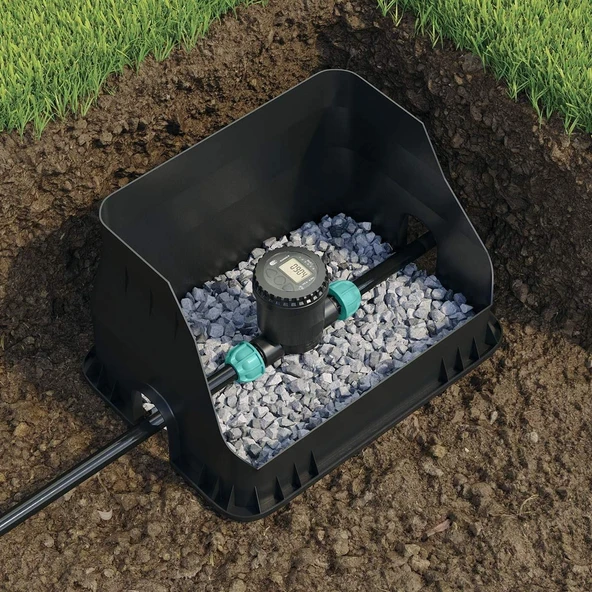 Claber 90826 Valf 1 Selenoid Dişli Giriş-Çıkış Timer'lı Sulama Sistemi - 3