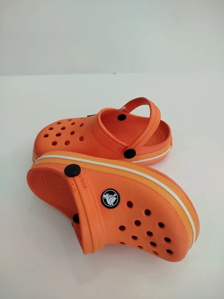 ÇOCUK CROCS CROCBAND İCONİC COMFORT TERLİK  TURUNCU - 5