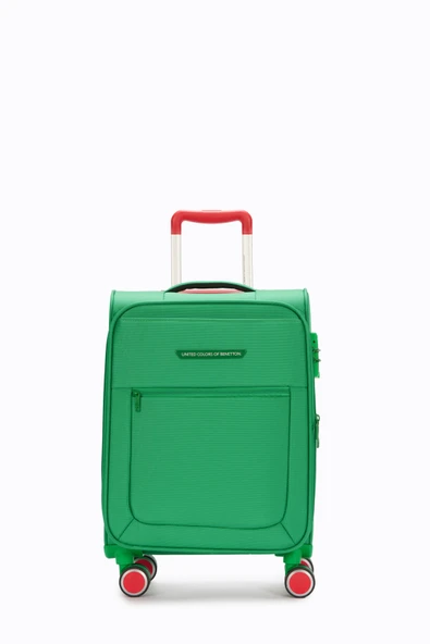 United Colors Of Benetton Ultra Light 3'lü Valiz Seti Büyük - Orta ve Kabin Boy Yeşil BNT2800 - Resim 4