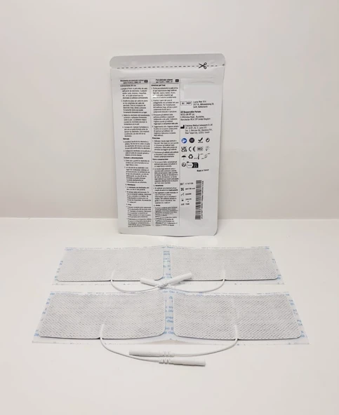 Tens Elektrod Pedi 5x10 cm Kablolu 4lü Paket 1 Adet