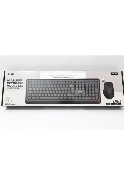 renkli çiçekler Klavye Mouse Set