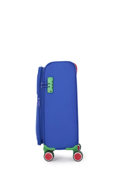United Colors Of Benetton Ultra Light Kumaş Kabin Boy Valiz Sax BNT2800 - Resim 2