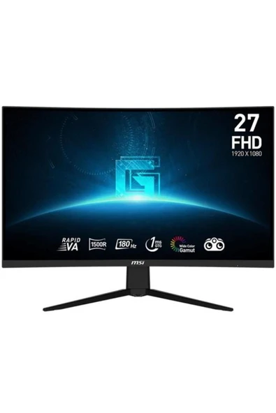 Msi 27" G27C3F 180Hz 1Ms VA Curved FreeSync Premium Gaming Monitör