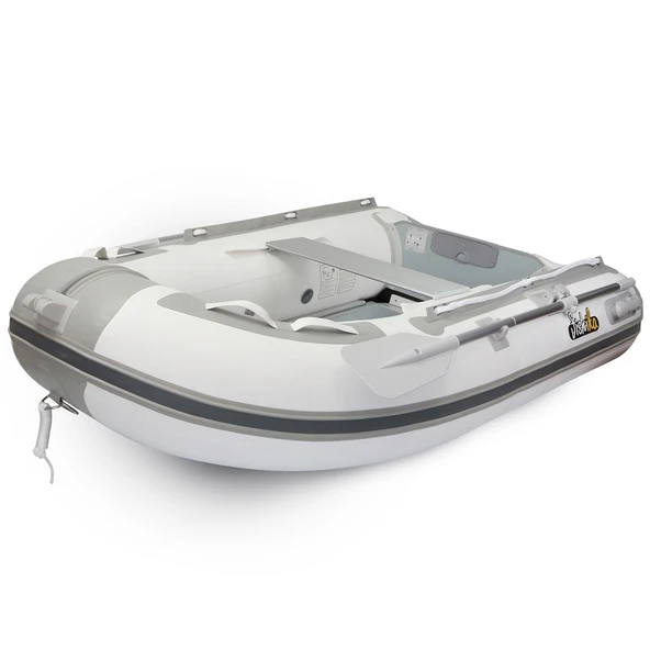 Fishika 240cm Beyaz Ahşap Taban Omurgalı Şişme Bot - 2