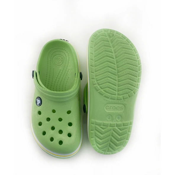 ÇOCUK CROCS CROCBAND İCONİC COMFORT TERLİK LİME - 6