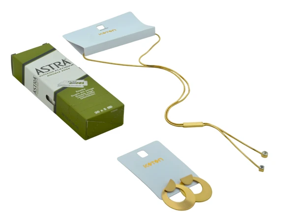 Astra Platinum Tıraş Jileti Çift Kenarlı 100'LÜ Koton Kolye 42cm ve Küpe 3.5cm Hediyeli