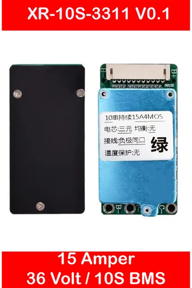 robo-mi Bms Li-Ion 10S 36V 15A Balanslı (4 MOS) ürün görseli 1