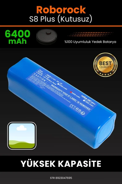 robo-mi Roborock S8 Plus 6400mAh Robot Süpürge Bataryası - Gerçek Kapasite, Maksimum Güvenlik ürün görseli 1
