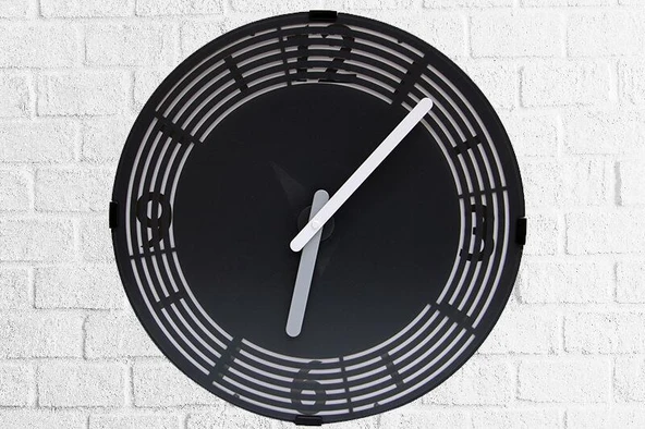 Saat Hareketli Roma Rakamlı Duvar Saati Dekoratif Hediyelik - Resim 2