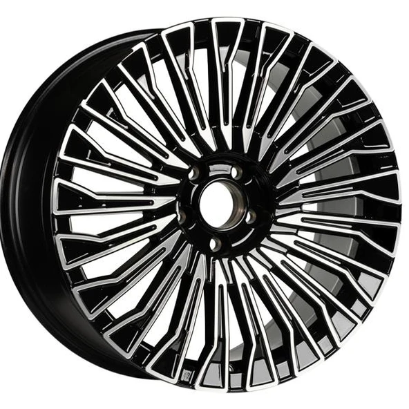 EMR-S1021-01 9.5x19" -5x112 ET48 66.6 Deep Black Diamond Gloss Jant (4 Adet) ürün görseli