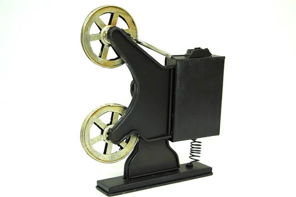 Dekoratif Metal Sinemaskop Saat Vintage Hediyelik - Resim 4