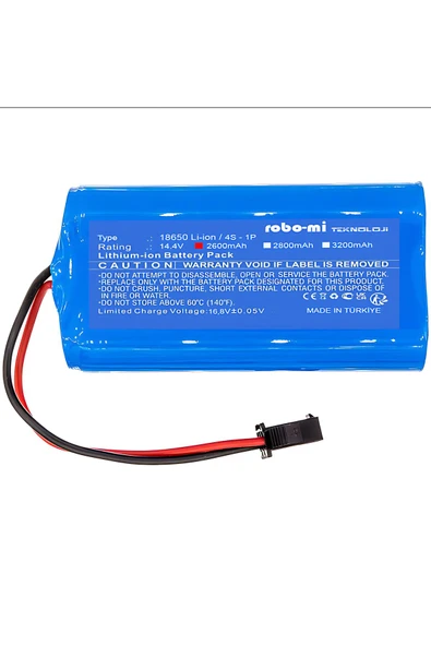 robo-mi ROBOVAC 30 Batarya 14.4v 2600mah Akıllı Robot Süpürge Pili - 2