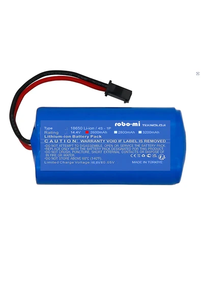 robo-mi Eufy Robovac 11s MAX Batarya 14.4v 2600mah Akıllı Robot Süpürge Pili - 1