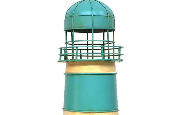Dekoratif Metal Deniz Feneri Kumbara Vintage Biblo Hediyelik - 3
