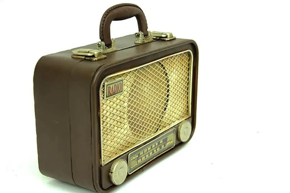 Dekoratif Metal Radyo Bavul Vintage Dekoratif Hediyelik - 2