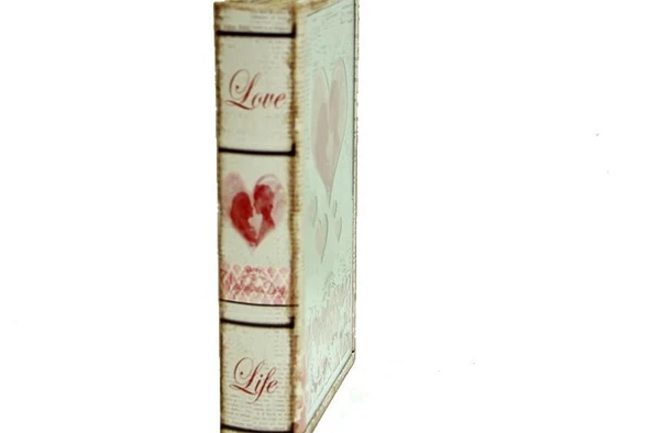 Kutu Kitap Aynalı Valentine Dekoratif Hediyelik - 4