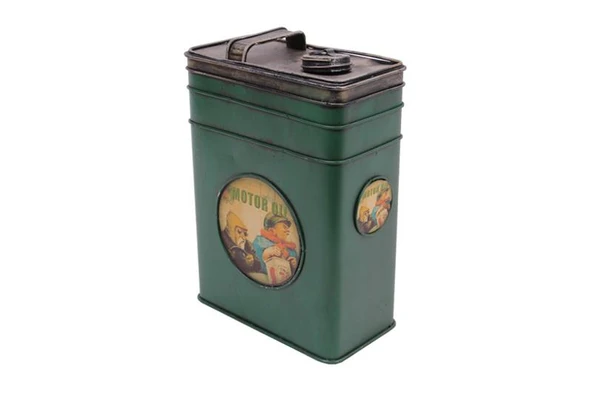 Dekoratif Metal Yakıt Bidonu Kumbaralı Vintage Hediyelik ürün görseli 1