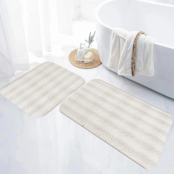 Aksu Royal Bubble Kaymaz Taban İkili Klozet Takımı 60x100 ve 50x60 Krem