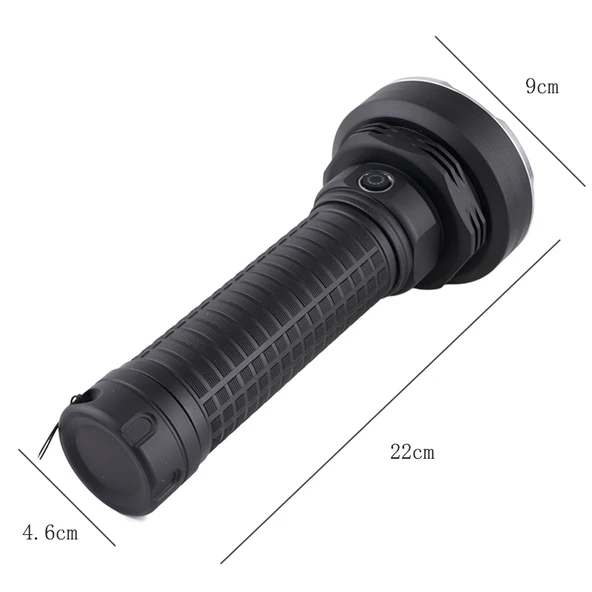 120W Usb Şarjlı Yüksek Işıklı LED Taktik El Feneri Süper Parlak Işık Su Geçirmez Gece Kamp Acil - 5